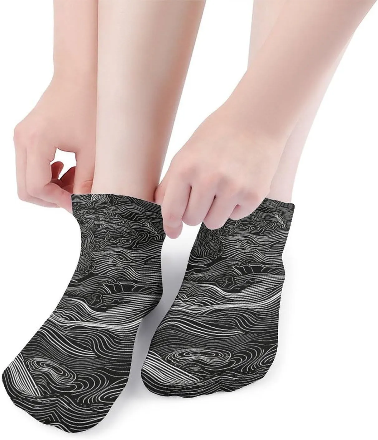5 Pairs Ankle Socks for Women Men,Low Cut Running Athletic Socks,Funny Cute No Show Casual Sports Socks Size 8-12