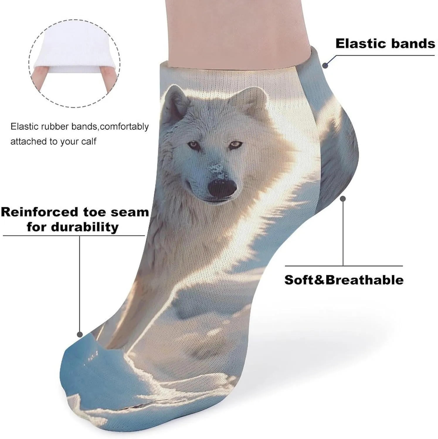 5 Pairs Ankle Socks for Women Men,Low Cut Running Athletic Socks,Funny Cute No Show Casual Sports Socks Size 8-12