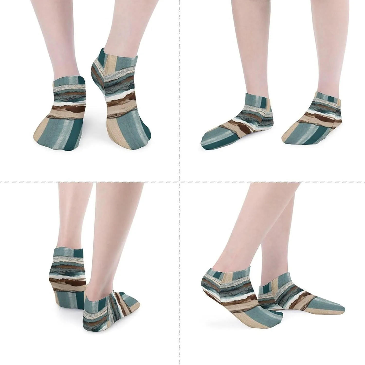 5 Pairs Ankle Socks for Women Men,Low Cut Running Athletic Socks,Funny Cute No Show Casual Sports Socks Size 8-12