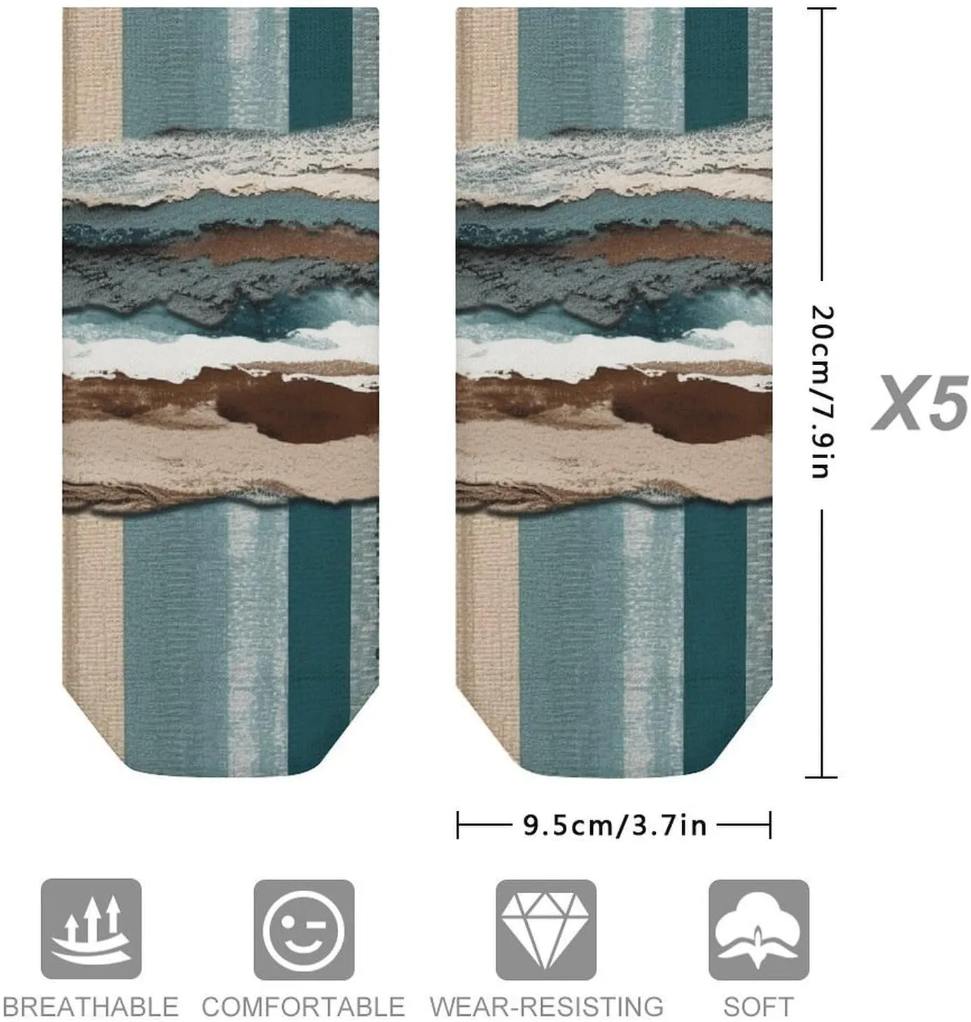 5 Pairs Ankle Socks for Women Men,Low Cut Running Athletic Socks,Funny Cute No Show Casual Sports Socks Size 8-12