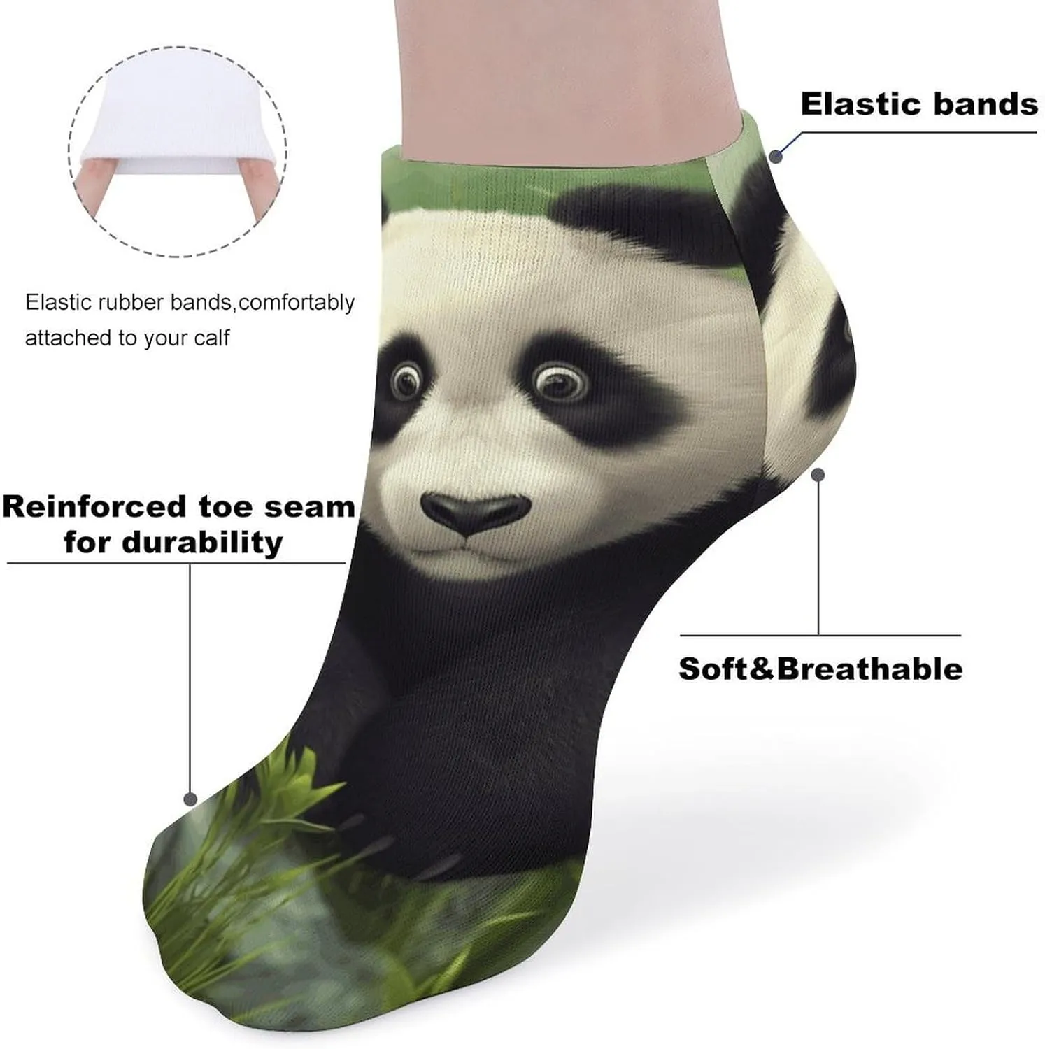 5 Pairs Ankle Socks for Women Men,Low Cut Running Athletic Socks,Funny Cute No Show Casual Sports Socks Size 8-12