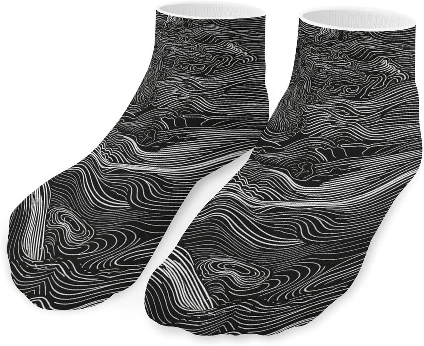 5 Pairs Ankle Socks for Women Men,Low Cut Running Athletic Socks,Funny Cute No Show Casual Sports Socks Size 8-12