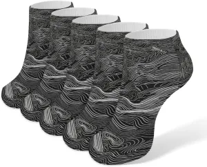 5 Pairs Ankle Socks for Women Men,Low Cut Running Athletic Socks,Funny Cute No Show Casual Sports Socks Size 8-12