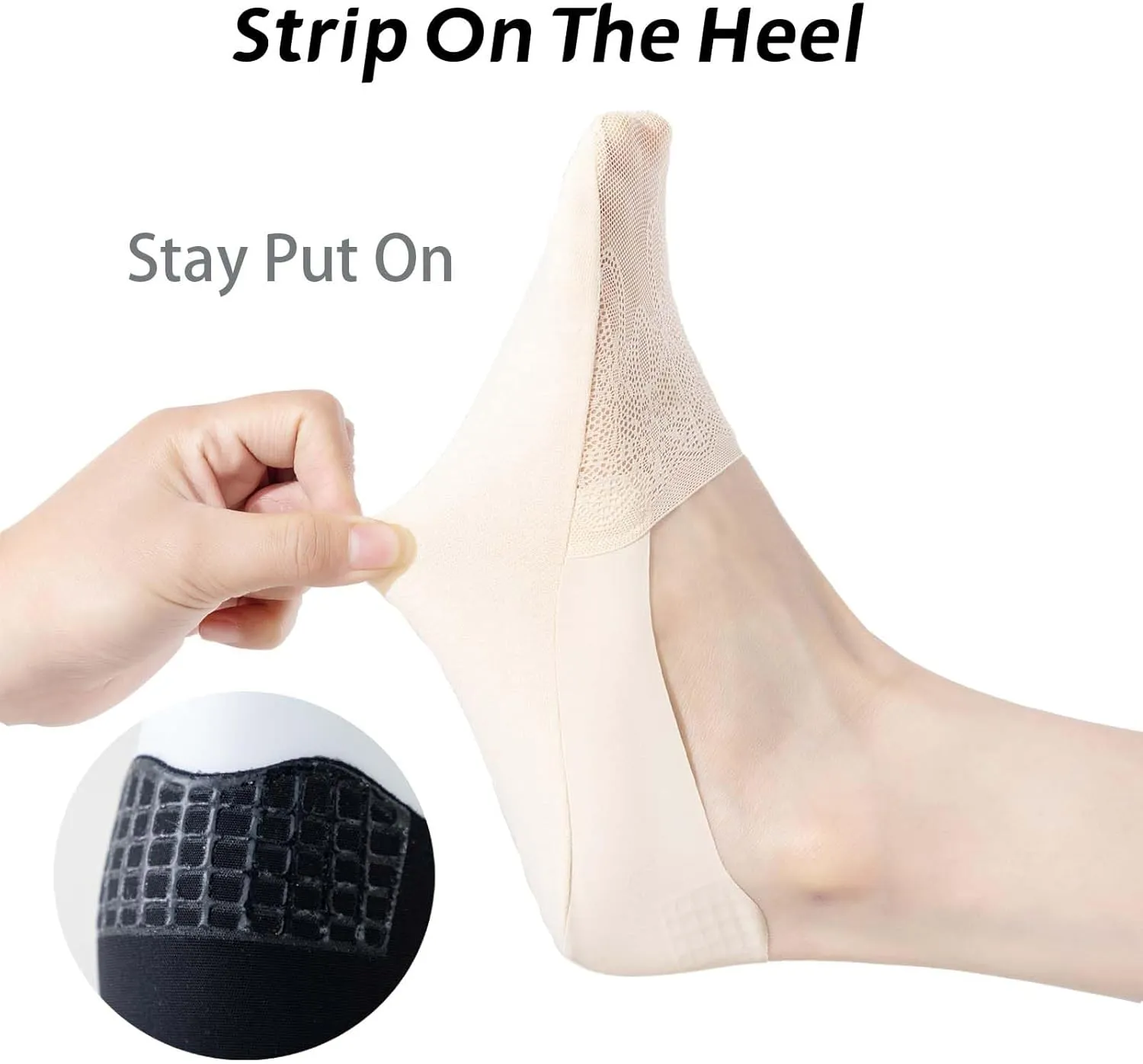 6 Pack Thin Lace No Show Socks For Women, Invisible Low Cut Womens Liner Sock Size 5-8,9-11