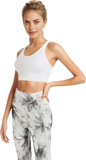 Anna-Kaci Women's High Impact Sports Bra with Wide Band and Racerback Design