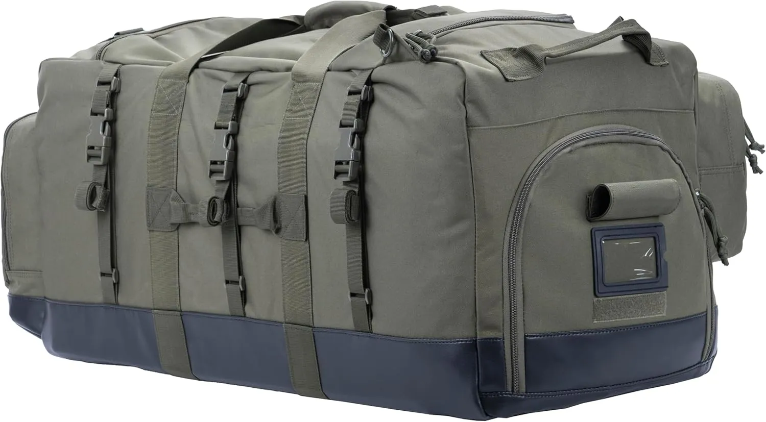 BACKFERRY Large Duffle Bag Duffel Pack with Backpack Shoulder Straps and Shoes Compartment 105L for Sports Travel Hunting Camping., Olive Green, Backpack Style Duffle Bag