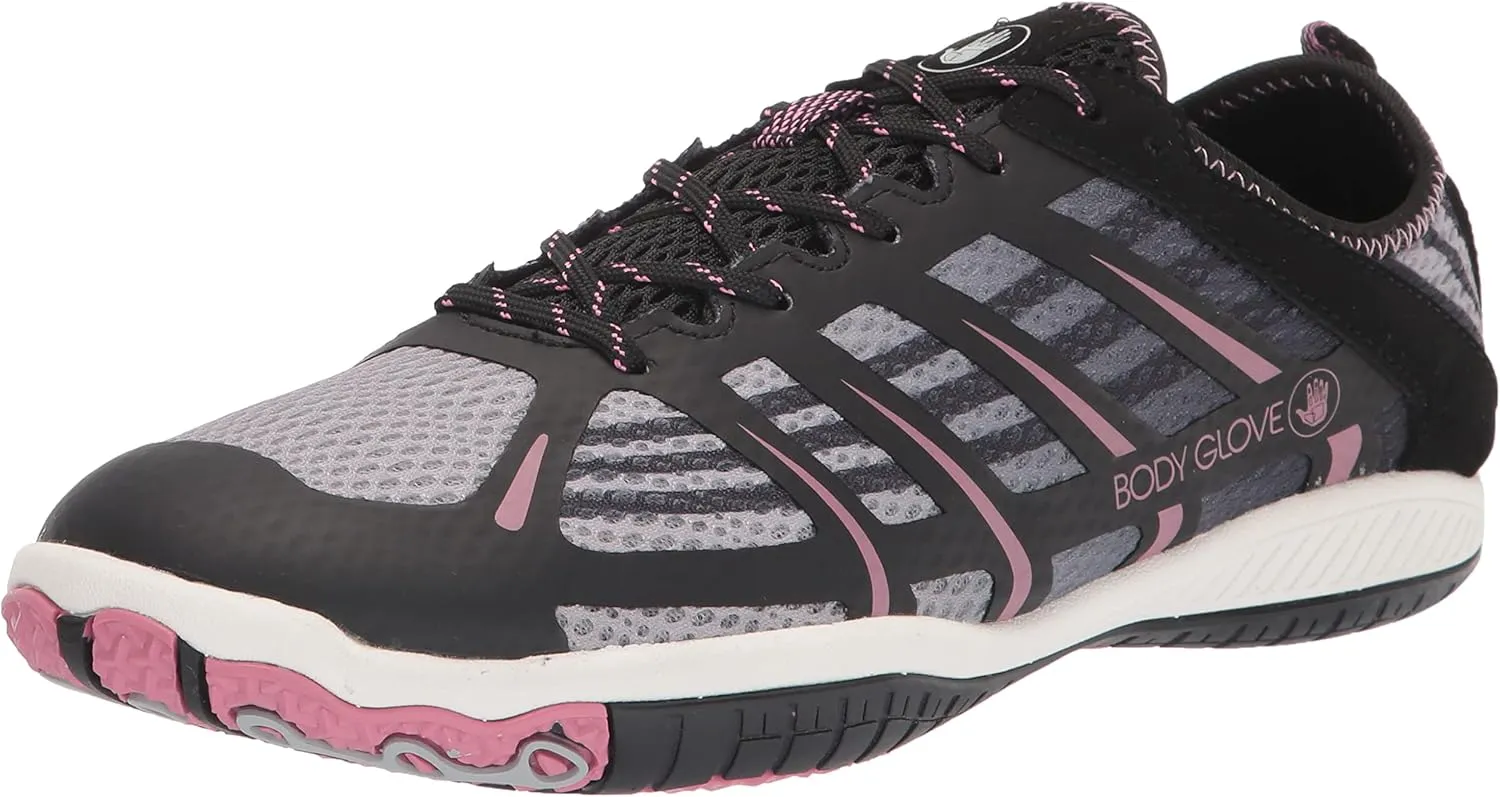 Body Glove Dynamo Rapid Water Shoes for Women, Swimming, Yoga, Beach, Hiking, Kayaking Shoes, Outdoor Sneaker, Hydro Sport Trainers Black and Cassis Pink Water Shoes
