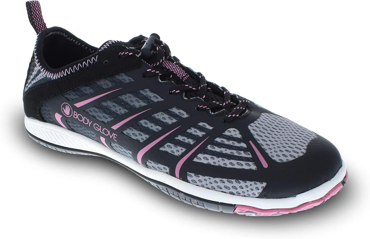Body Glove Dynamo Rapid Water Shoes for Women, Swimming, Yoga, Beach, Hiking, Kayaking Shoes, Outdoor Sneaker, Hydro Sport Trainers Black and Cassis Pink Water Shoes