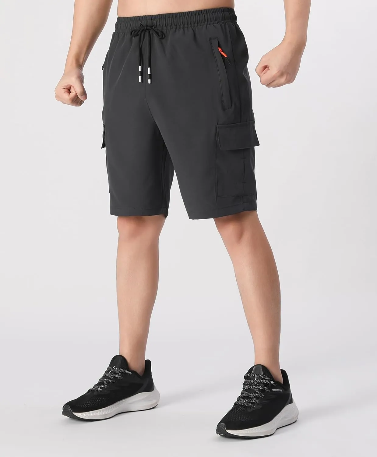 Boys Cargo Shorts Youth Quick Dry Lightweight Pull-On Hiking Shorts for Sports Outdoor with Zipper Pockets
