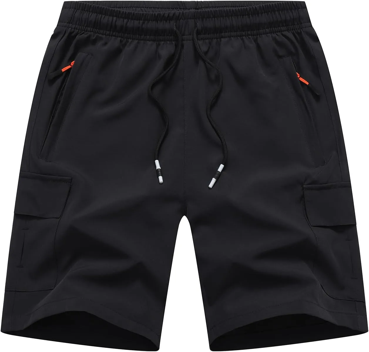 Boys Cargo Shorts Youth Quick Dry Lightweight Pull-On Hiking Shorts for Sports Outdoor with Zipper Pockets