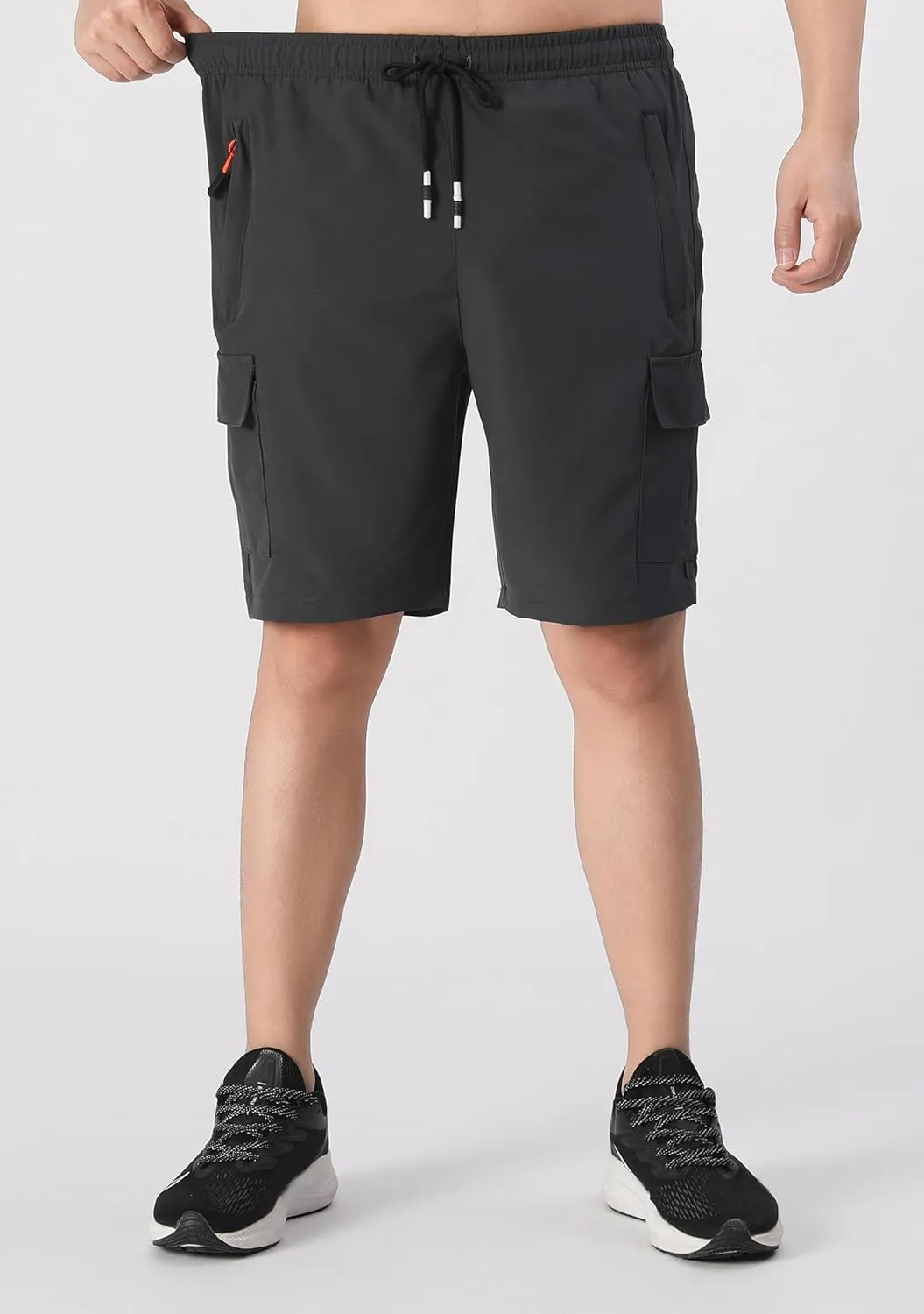 Boys Cargo Shorts Youth Quick Dry Lightweight Pull-On Hiking Shorts for Sports Outdoor with Zipper Pockets