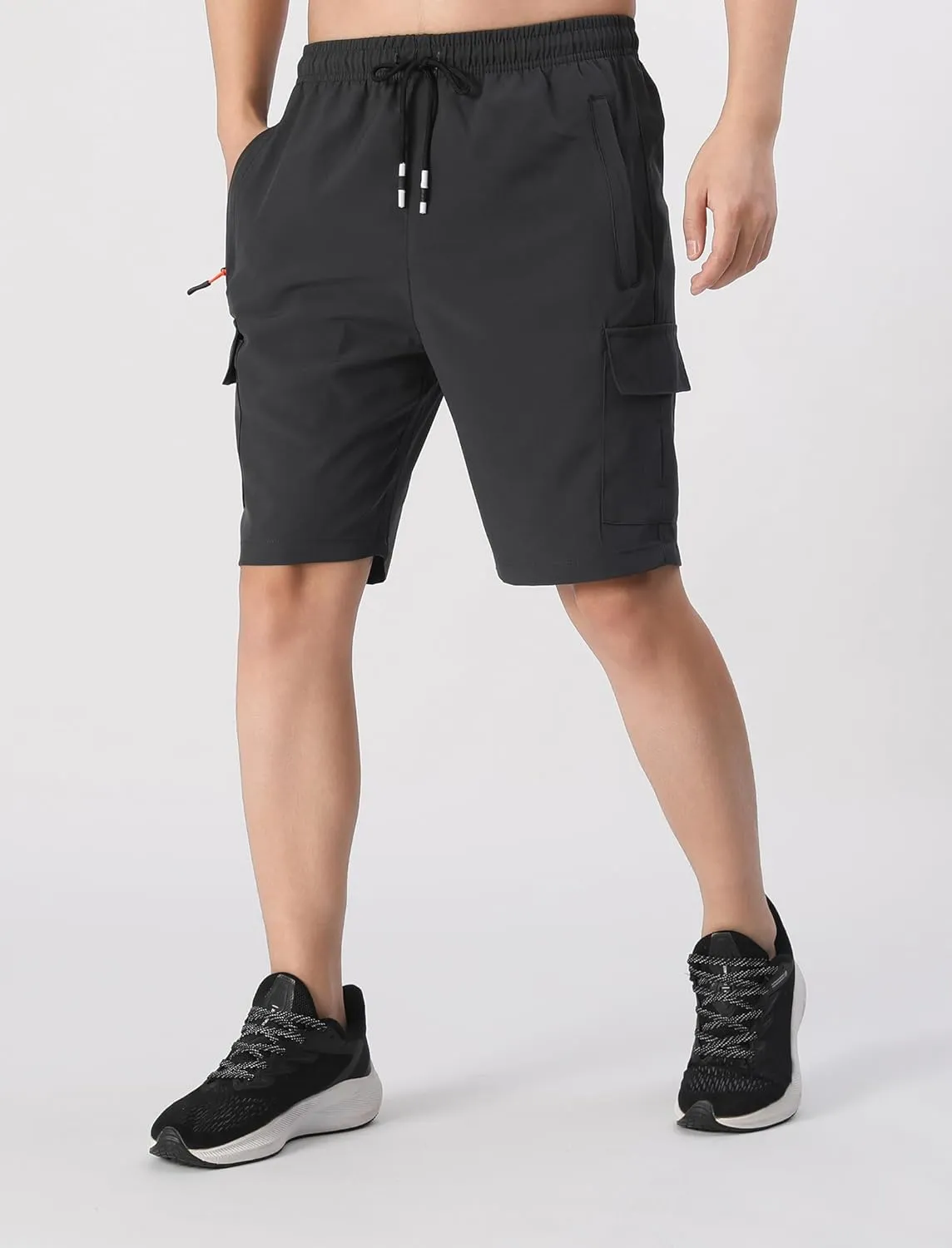 Boys Cargo Shorts Youth Quick Dry Lightweight Pull-On Hiking Shorts for Sports Outdoor with Zipper Pockets