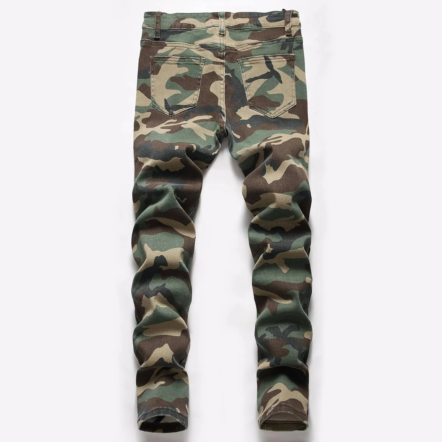 Boy's Skinny Fit Ripped Distressed Stretch Fashion Denim Jeans Pants