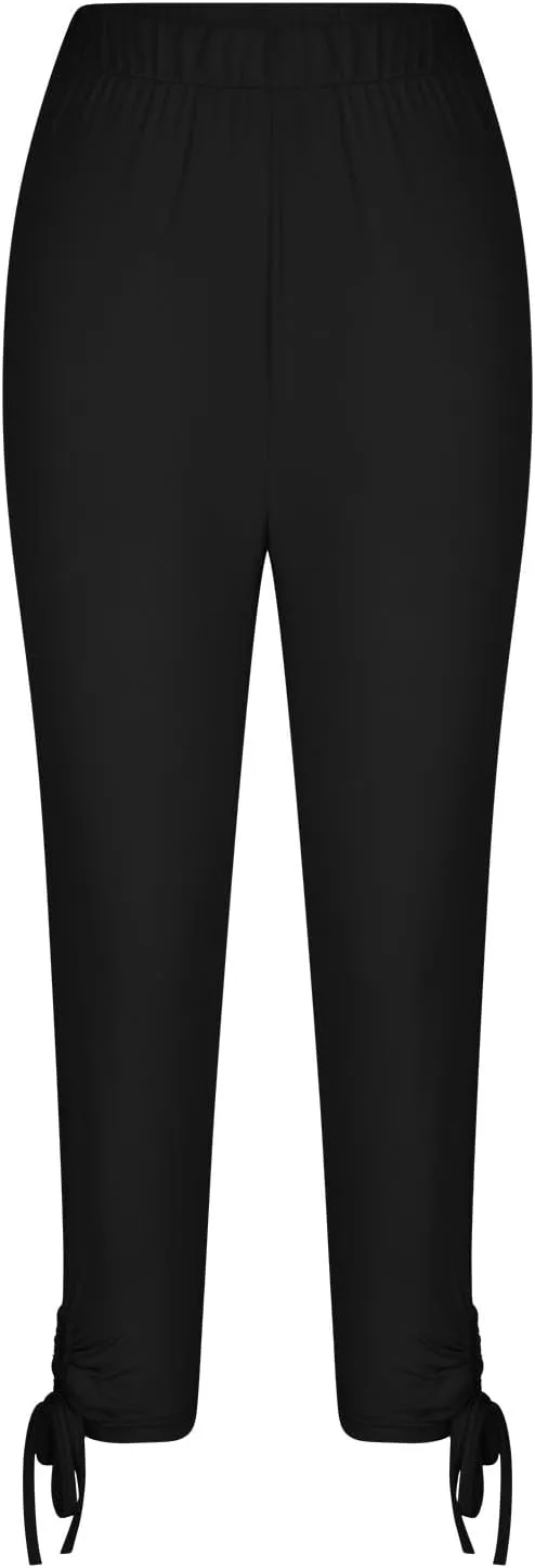 Capri Leggings for Women 2024 Length Capri Leggings 2024 Summer Cropped Pants Casual Solid Comfy Capris 2024 Summer