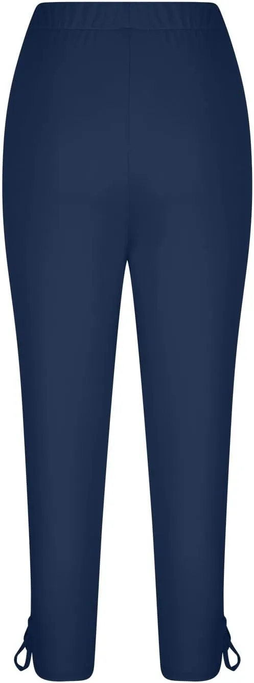 Capri Leggings for Women 2024 Length Capri Leggings 2024 Summer Cropped Pants Casual Solid Comfy Capris 2024 Summer