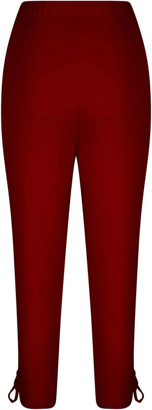 Capri Leggings for Women High Waisted Capris Leggings Classic American Flag Print Yoga Running Pants Soft Tights