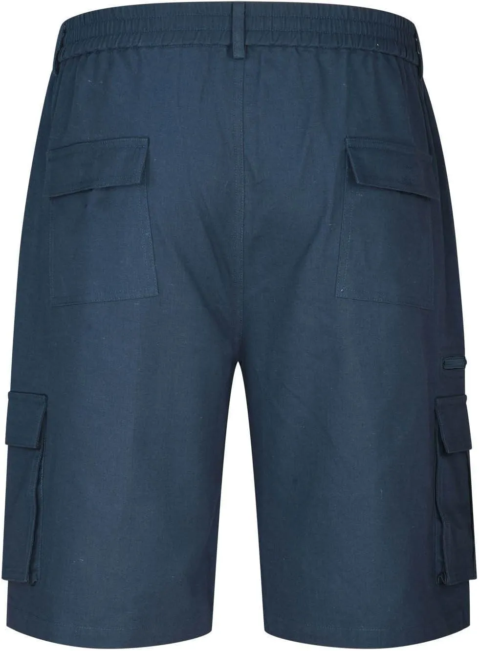 Cargo Shorts for Men Relaxed Fit Elastic Waist Bermuda Shorts Lightweight Multi-Pockets Casual Cargo Shorts
