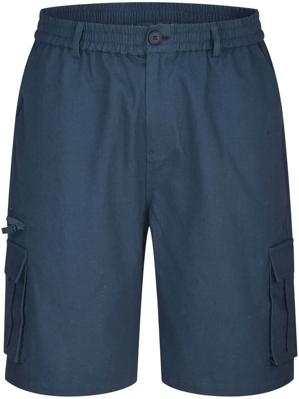 Cargo Shorts for Men Relaxed Fit Elastic Waist Bermuda Shorts Lightweight Multi-Pockets Casual Cargo Shorts