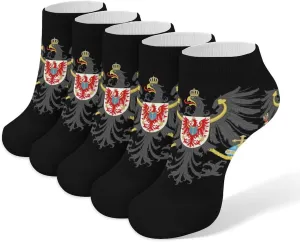 Coat of Arms of Brandenburg 5 Pairs Low Cut Ankle Socks for Men Women Athletic Running Socks No Show Breathable