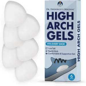 DFO Arch Support Insoles for Plantar Fasciitis Relief - 6Pcs - High Arch Support Inserts for Flat Feet - for Men & Women - Can be Worn with Shoes - Better Than Foot Brace