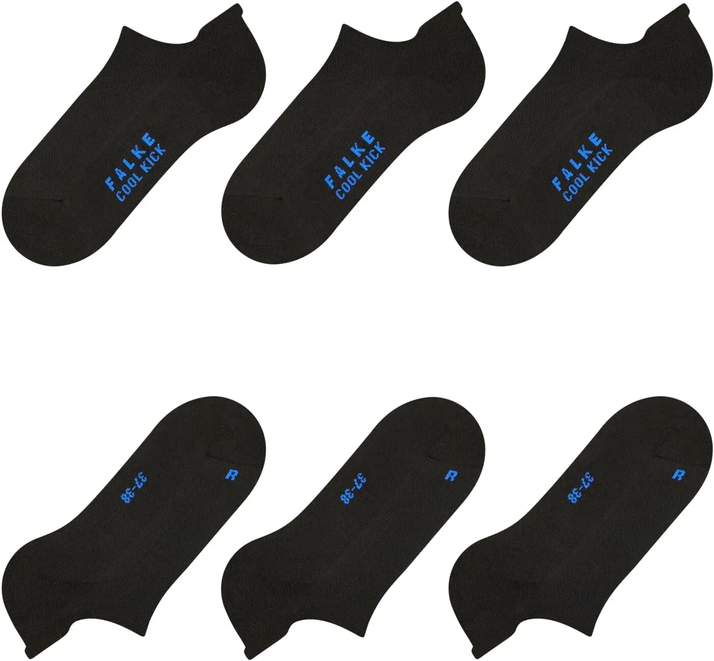 FALKE Unisex Cool Kick 3-Pack Sneaker Socks, Breathable, Cooling, 3 Pairs