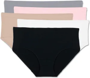 Fruit of the Loom Women's Fruit of the Loom Women's Plus Size Fit for Me 5 Pack Microfiber Brief Panties