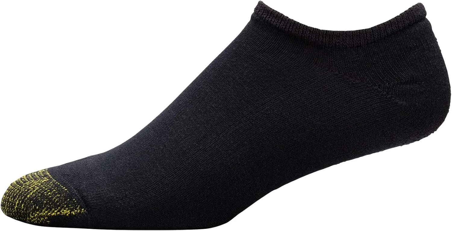 GOLDTOE Men's 656F Cotton No Show Athletic Socks, Multipairs