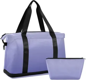 Gradient Navy Blue Weekender Bags for Women Travel Duffel Bags with Shoe Compartment Overnight Bag Carry on Sports Duffel Bag with Toiletry Bag for Travel/Business/Gift Gradient Navy Blue