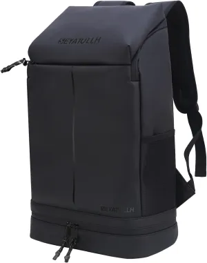 Gym Backpack for Men Women Travel Duffel Bag with Large Shoe Compartment & Bottle Holder Waterproof Backpack(black)