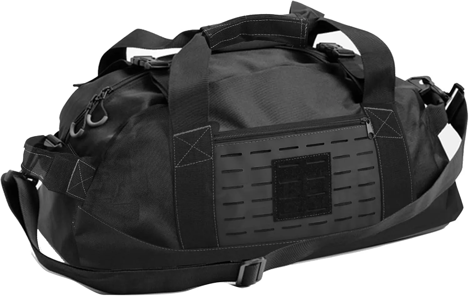 Gym Bag Duffle Bags Sports Travel Workout Bag with Shoes Compartment for Men Women Durable & Water Resistant for Tactical,Military,Overnight,Weekender,Football,Basketball Black