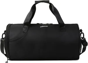 Gym Bag for Women,Sports Travel Duffel Bag, Weekender Overnight Bag with Wet Pocket and Shoes Compartment for Women, Travel,Workout,Gym, Yoga 632 (Black)