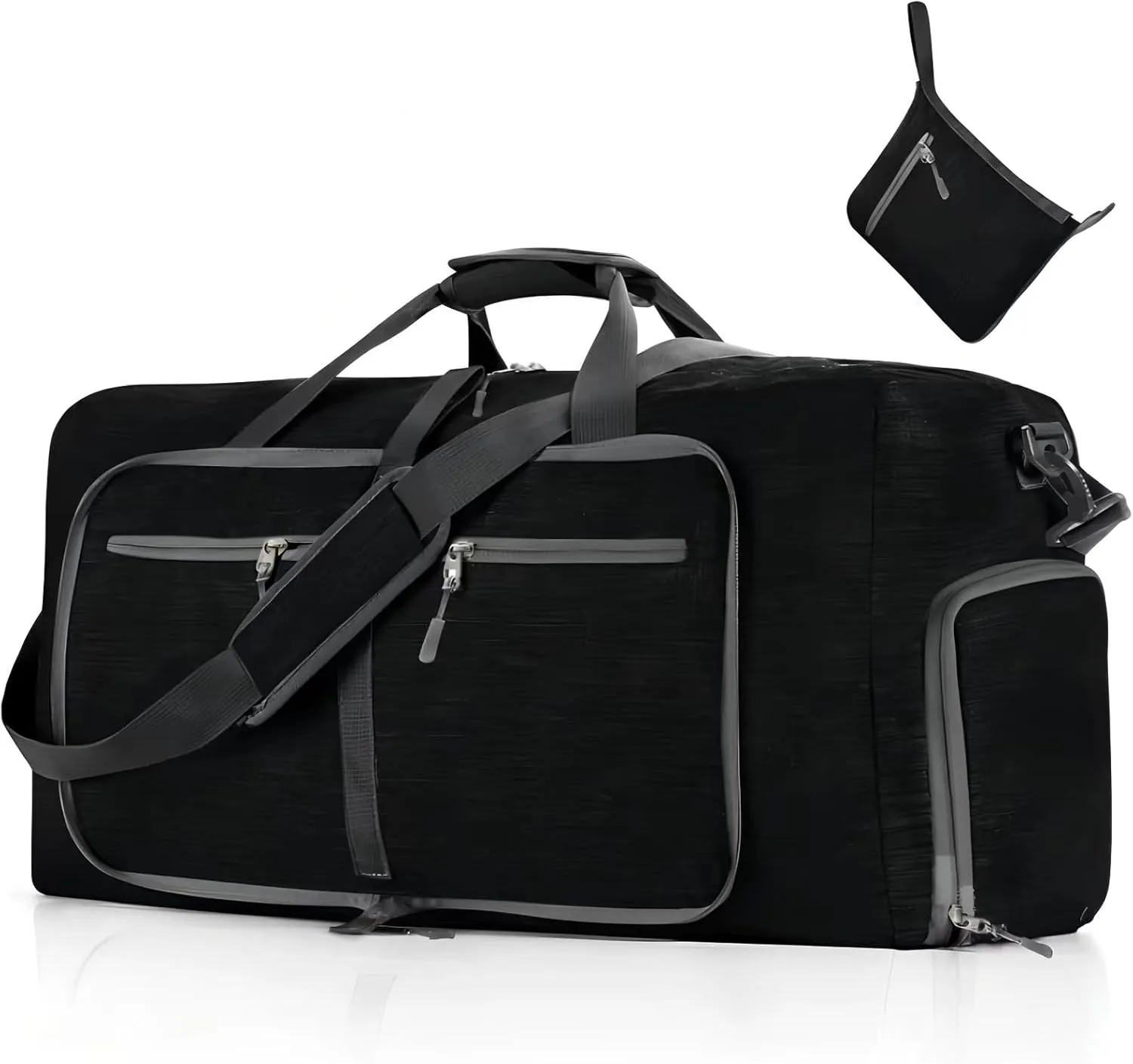 Gym Bag with Shoe Compartment Carry On Luggage Travel Bag Sports Bag Duffle Bag for Men and Women Foldable and Expandable