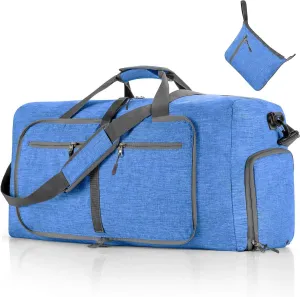 Gym Bag with Shoe Compartment Carry On Luggage Travel Bag Sports Bag Duffle Bag for Men and Women Foldable and Expandable
