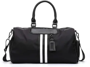 Gym Duffle Bag, Sports Bags Travel Duffel Bags with Shoes Compartment Weekender Overnight Bag Men Women, Suitable for Fitness Exercise and Outdoor Travel, Black