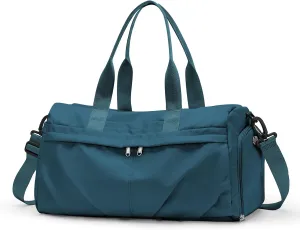 HYC00 Sporty Duffel Bag Women Men Fitness Bag Sports Bag Women's Sports Gym Bags with Shoe Compartment Gym Bag Hospital Bag Overnight Bag Hand Luggage with Wet Pocket Weekender Bag Travel Duffel Bags