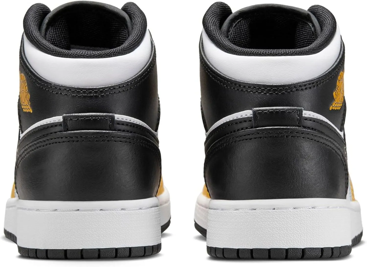 Jordan Big Kid's 1 Mid White/Green Glow-Black (DQ8423 103)