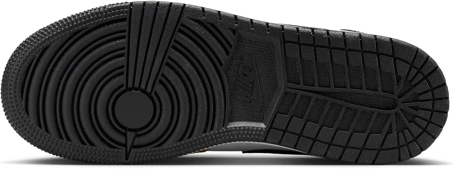 Jordan Big Kid's 1 Mid White/Green Glow-Black (DQ8423 103)