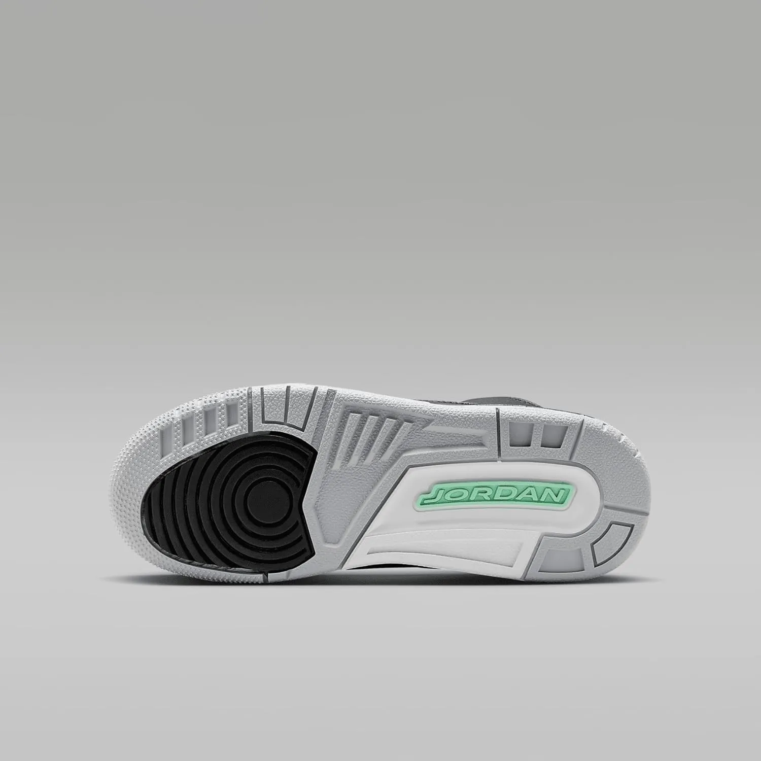 Jordan Big Kid's 3 Retro Black/Green Glow-Wolf Grey (DM0967 031)
