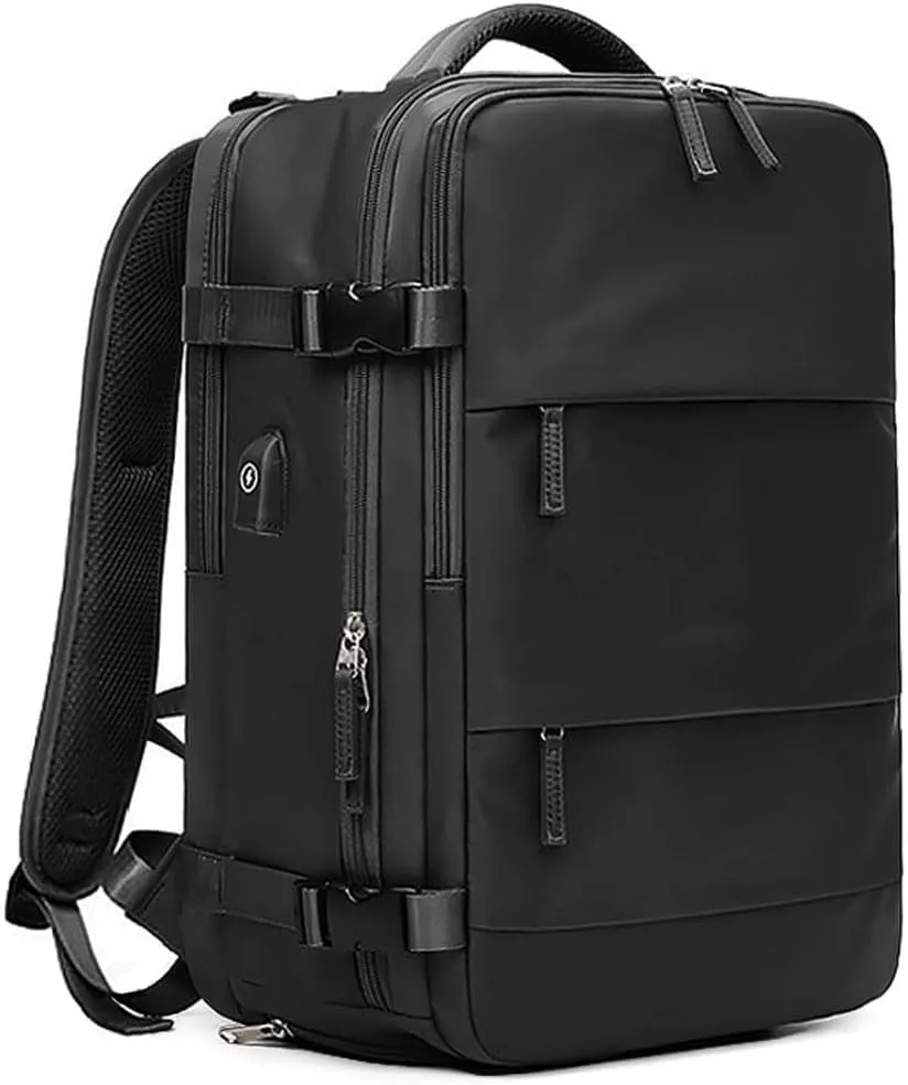 Makes Large Casual Travel Backpack For Women Men,Carry On Rucksack Flight Approved,Hiking Waterproof Outdoor Sports Daypack Fit 15.6 Inch Laptop Shoes Compartment