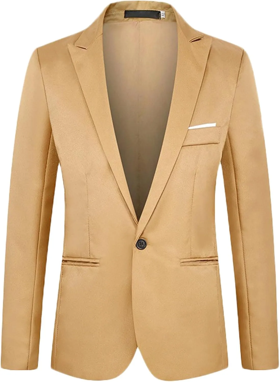 Men's Suit Jacket One Button Slim Fit Sport Coat Business Daily Blazer