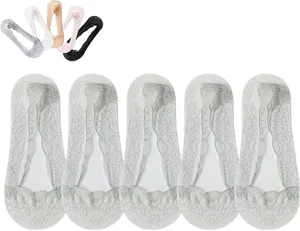 Pleteffect Socks, Mesh Lace No Show Liner for Women, For Women's Summer Sweat-Absorbent and Non-slip Socks