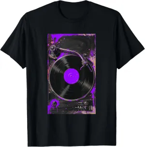 Purple For The Record Purple Color Graphic T-Shirt
