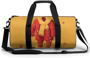 Red Clothes And Shoes Sport Gym Duffle Travel Bag for Women Men Overnight Weekender Bag with Shoe Compartment,Wet Pocket, 17.7in/9in/9in, style