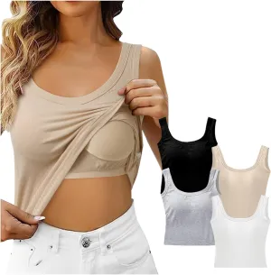 Seamless Comfort Bra Top,Women's No Wire, No Bulk, Smooth Fit Under Clothes, Summer Essential