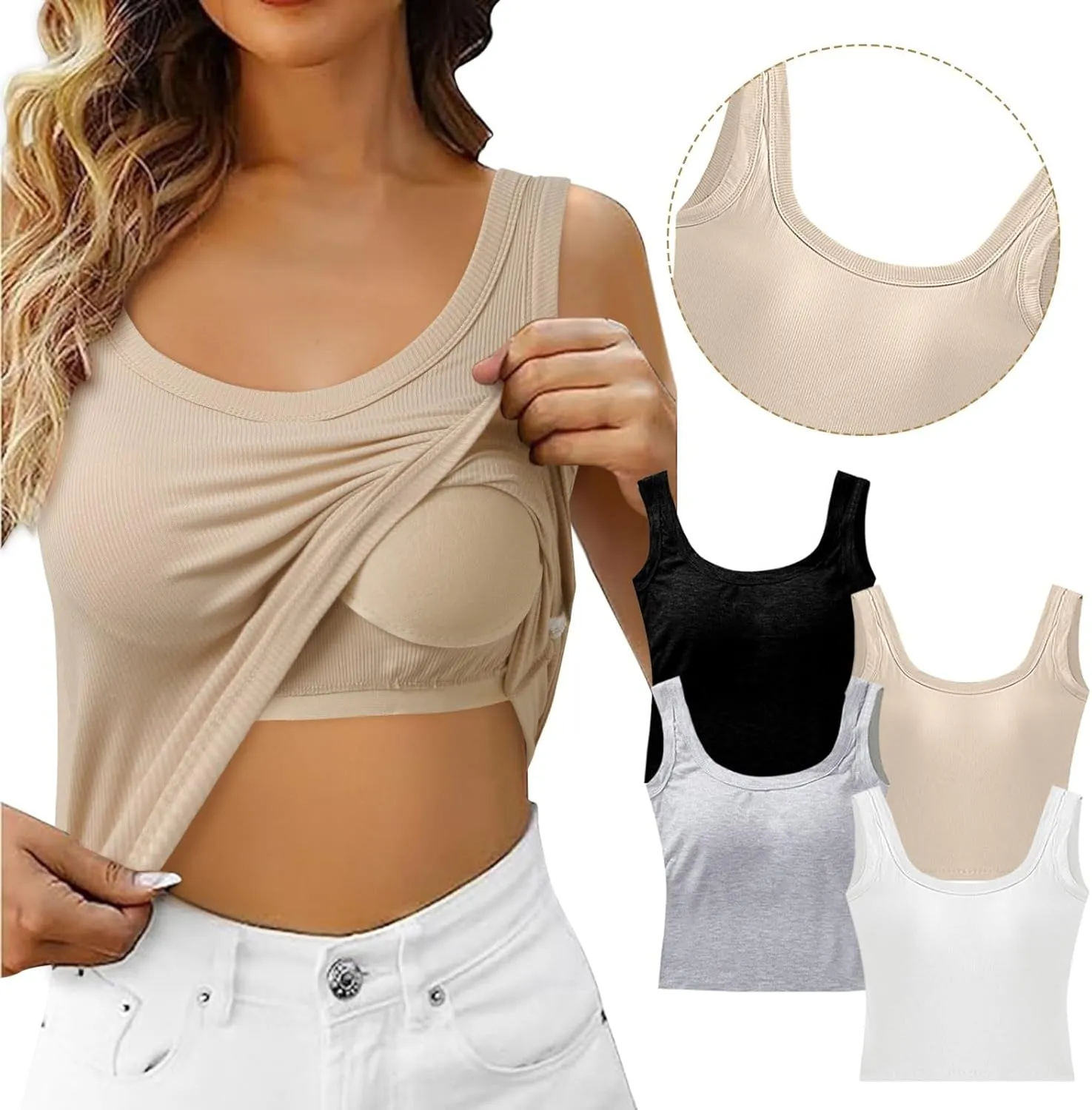 Seamless Comfort Bra Top,Women's No Wire, No Bulk, Smooth Fit Under Clothes, Summer Essential