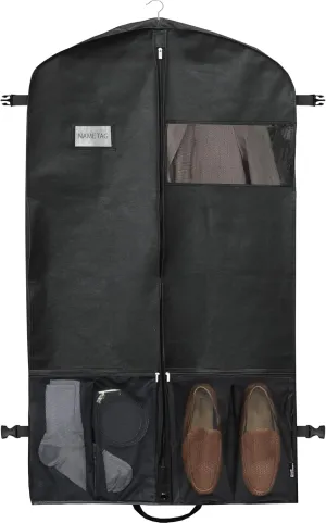 Simple Houseware 43-Inch Heavy Duty Garment Bag w/Pocket for Dresses, Coats