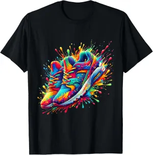 Sneaker Head Watercolor Colorful Sneaker Lover T-Shirt