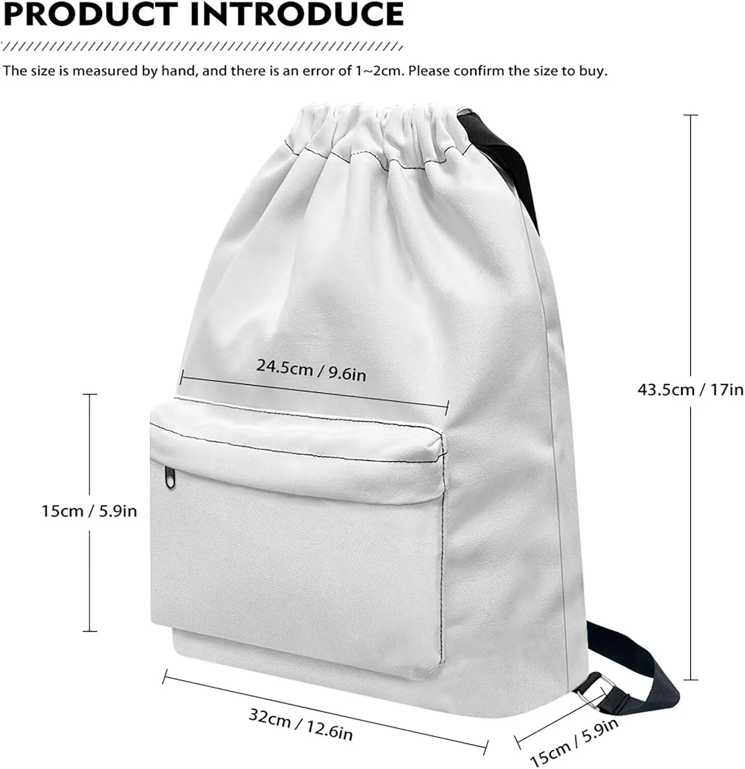 Sports Drawstring Backpack & Headband Set, Gym String Bag with Shoes Compartment, Beach/Pool/Swim Soccer/Football/Basketball Equipment Large String Cinch Backpack Geometric Print