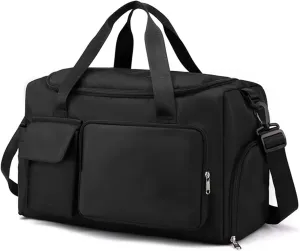 Sports Gym Bag Duffel Bag with Shoe Compartment Weekender Travel Bag for Women