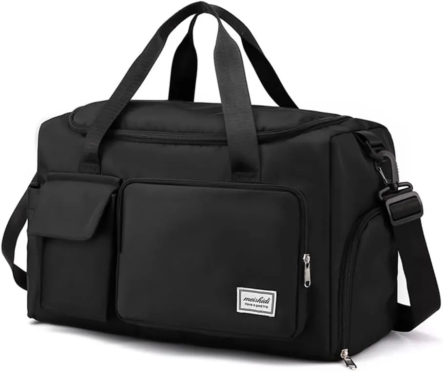 Sports Gym Bag Duffel Bag with Shoe Compartment Weekender Travel Bag for Women